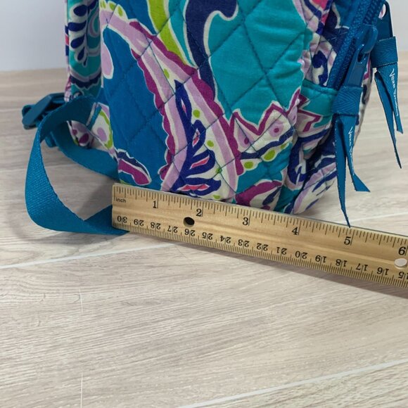 Vera Bradley Small Backpack Waikiki Paisley Quilted Backpack - Picture 11 of 11